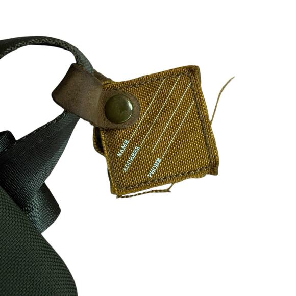 JanSport Heritage Hoss Backpack REPRO Olive Canvas Leather Bottom - Picture 4 of 6